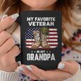 My Favorite Veteran Is My Grandpa American Flag Veterans Day Coffee Mug Funny Gifts