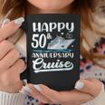 Feliz 50 Aniversario Crucero Boda 50 Años Parejas Taza de café Regalos divertidos
