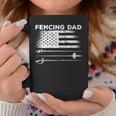 Fencing Dad Usa Flag Fencing Outfit Fencer Fencing Coffee Mug Unique Gifts