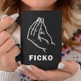 Ficko Hand Sign Gesture Football Fans Tassen Lustige Geschenke