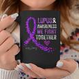 We Fight Together Lupus Awareness Purple Ribbon Coffee Mug Unique Gifts