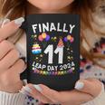 Finally 11 Leap Day 2024 44Th Leap Year Birthday Party Coffee Mug Unique Gifts