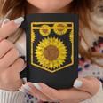 Florist Floral Cute Yellow Flower Pocket Sunflower Coffee Mug Unique Gifts