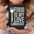 Food Is My Love Language Meme Food Is My Love Language Quote Coffee Mug Unique Gifts