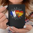 Francia España Amistad Corazon Francia Italiano Taza de café Regalos divertidos