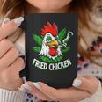 Fried Smoking Chicken 420 Marijuana Weed Leaf Pots 420 Coffee Mug Unique Gifts