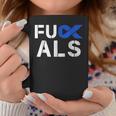 Fuck Als Awareness Month Blue Ribbon Support Squad Fighter Coffee Mug Unique Gifts