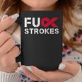 Fuck Strokes Fu Survivor Stroke Awareness Month Red Ribbon Coffee Mug Personalized Gifts
