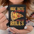 1 Bites Pizza Everybody Knows The Rules Food Lover Coffee Mug Unique Gifts