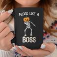 Floss Like A Boss Skeleton Pumpkin Halloween Coffee Mug Unique Gifts