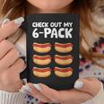 Hotdog Lover Check Out My 6 Pack Hot Dog Coffee Mug Unique Gifts