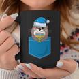 Jewish Otter Santa Menorah In Pocket Hanukkah Pajamas Coffee Mug Funny Gifts