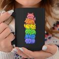 Lgbt Cat Stack Rainbow Gay Pride Anime For Cat Lover Coffee Mug Unique Gifts