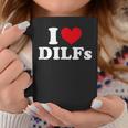 I Love Dilfs I Heart Dilfs Red Heart Tassen Lustige Geschenke