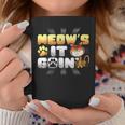 Meow's It Going Cat Pun Grinning Kitten LoverCoffee Mug Unique Gifts