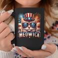 Patriotic Kitty Cat 4Th Of July Firework Cat Meowica Coffee Mug Personalized Gifts