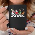 Santa Snowman Elf Reindeer Christmas Abbeys Road Men Coffee Mug Funny Gifts