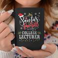 Santa's Favorite College Lecturer Christmas Party Coffee Mug Unique Gifts