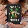 St Patrick's Day Drinking Drink Up Pussies Bartender Coffee Mug Funny Gifts