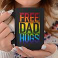 Gay Pride Free Dad Hugs Rainbow Lgbt Lgbtq Pride Fathers Day Coffee Mug Unique Gifts