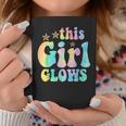 This Girl Glows For & Girls Tie Dye 80S Themed Coffee Mug Funny Gifts