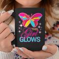 This Girl Glows Cute Girl Woman Tie Dye 80S Party Team Coffee Mug Personalized Gifts
