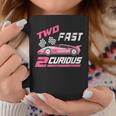 Girl Race Car Birthday Decorations Two Fast 2 Curious 2Nd Coffee Mug Unique Gifts