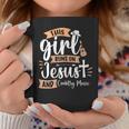 This Girl Runs On Jesus And Country Music Christian Girls Coffee Mug Unique Gifts