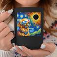Golden Retriever Solar Eclipse 2024 Van Gogh Starry Night Coffee Mug Unique Gifts