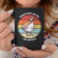 Goose Bat Meme Peace Was Never An Option Goose Coffee Mug Unique Gifts