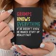 Gramps Know Everything Fathers Day For Grandpa Gramps Coffee Mug Personalized Gifts