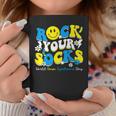 Groovy Rock Your Socks World Down Syndrome Awareness Day Kid Coffee Mug Funny Gifts
