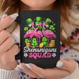 Groovy Shenanigan Squad Irish Flamingo St Patrick's Day Coffee Mug Personalized Gifts
