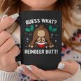 Guess What Reindeer Butt & Boys Ugly Christmas Coffee Mug Unique Gifts