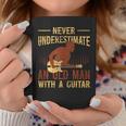 Guitarist Music Never Underestimate An Old Man With A Guitar Coffee Mug Unique Gifts