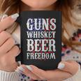 Guns Whisky Beer And Freedom Us Flag Coffee Mug Unique Gifts