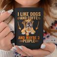Me Gustan Los Perros Café Talez 3 Personas Divertidas Perro Sarcástico Es Cuello Taza de café Regalos divertidos