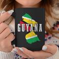 Guyana Map Pride Guyanese Flag Coffee Mug Funny Gifts