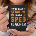 Halloween You Can't Scare Sped Teacher Costume Quote Coffee Mug Unique Gifts