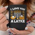 Hanukkah I Love You A Latke Pajamas Chanukah Hanukkah Pjs Coffee Mug Funny Gifts