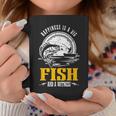 Happiness Is A Big Fish And A Witness Fisherman Fishing Coffee Mug Unique Gifts