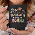 Happiness Is Being A Momma Floral Momma Mother's Day Coffee Mug Funny Gifts
