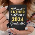 Happy Class Of School Day Proud Father Of Two 2024 Graduates Coffee Mug Funny Gifts