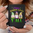 Happy Mardi Gras Y'all Cute Gnome Carnaval Men Coffee Mug Unique Gifts