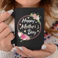 Happy Mother's Day For Mom Grandma Floral Flowers Coffee Mug Personalized Gifts