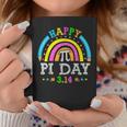 Happy Pi Day 2024 Rainbow Math Lover Teacher Geek Student Coffee Mug Unique Gifts
