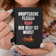 Hauptsache Fleischesser Meat Der Rest Ist Wurst Tassen Lustige Geschenke