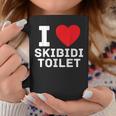 I Heart Skibidi Toilet I Love Skibidi Toilet Coffee Mug Funny Gifts