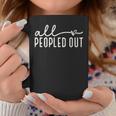 Heart Vintage Retro All Peopled Out Coffee Mug Funny Gifts