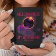 Hello Darkness My Old Friend Pink Solar Eclipse April Coffee Mug Funny Gifts